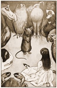 "Mine is a Long and Sad Tale," Said the Mouse, Illustration for Lewis Carroll